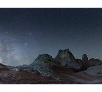 David Clapp The Milky Way Over Bianco Tasca, Arizona Stampa su Tela, 60 x 80 cm, Multicolore