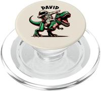 David Dabbing Astronauta su un cartone animato dinosauro PopSockets PopGrip per MagSafe