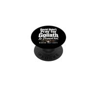 David Didn't Pray for Goliath He Dropped Him Saved Not Soft PopSockets PopGrip Adesivo