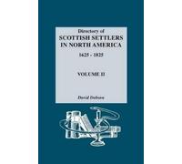 David Dobson Directory of Scottish Settlers in North America (Copertina rigida)