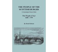 David Dobson People of the Scottish Burghs (Tascabile)