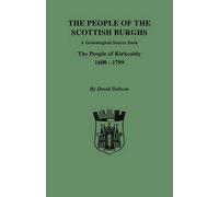 David Dobson The People of the Scottish Burghs (Tascabile)