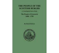 David Dobson The People of the Scottish Burghs (Tascabile)