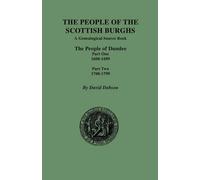 David Dobson The People of the Scottish Burghs (Tascabile)