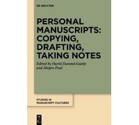 David Durand-Gu Personal Manuscripts: Copying, Drafting, Taki (Copertina rigida)