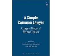 David Dyzenhaus A Simple Common Lawyer (Copertina rigida)