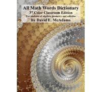 David E McAdams All Math Words Dictionary (Copertina rigida)