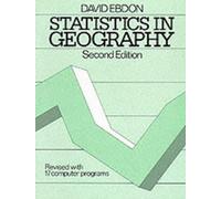 David Ebdon Statistics in Geography (Tascabile)