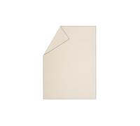 DAVID FUSSENEGGER Coperta di flanella con punto decorativo 140x200cm (bianco grezzo) bianco