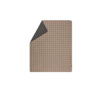 DAVID FUSSENEGGER Coperta MERANO a quadri 160x200cm Fumo grigio