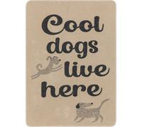David Fussenegger Coperta per Animali "Cool Dogs Live Here" - 70 x 90 cm