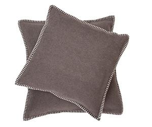 David Fussenegger, Federa per Cuscino, con Cucitura Decorativo, 40 x 40 cm, Marrone (Braun), Cotone