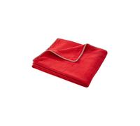 DAVID FUSSENEGGER Flanella con punto decorativo 140x200cm (Rosso) rosso