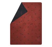 David Fussenegger ÖkoTex100 GRS - Coperta in cotone riciclato, 150 x 200 cm, prodotta in Austria, colore: rosso