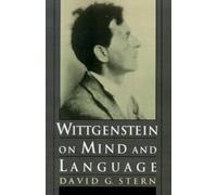 David G. Stern Wittgenstein on Mind and Language (Copertina rigida)