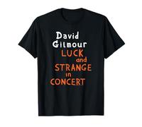 David Gilmour Fortuna e Strano Titolo Arancione Maglietta