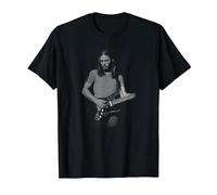 David Gilmour Greyscale Guitar Foto Maglietta, Uomo, Nero, M