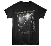 David Gilmour - Lap - Stampa Frontale Adulto Manica Corta Solido T-Shirt - Nero