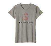 David Gilmour Line Art Maglietta, Donna, Ardesia, M