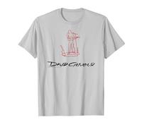 David Gilmour Line Art Maglietta, Uomo, Argento, M