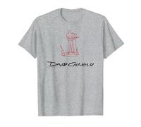 David Gilmour Line Art Maglietta, Uomo, Grigio Melange, 5XL