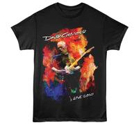 David Gilmour - Live 2016 - Stampa Frontale Adulto Manica Corta Solido T-Shirt -