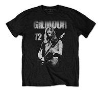 David Gilmour '72' (Nero) T-Shirt - NUOVO E UFFICIALE