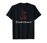 David Glimour Sketched Art White Maglietta