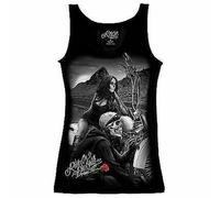 David Gonzales Dga Ride Or Die Ragazza Highway To Hell Tatuaggio Donna Serbatoio