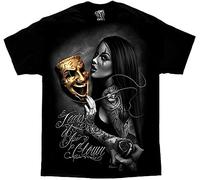 David Gonzales Tears of A Clown Chicano Lowrider Tattoo Art T Shirt Black XL