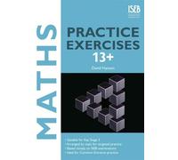David Hanson Maths Practice Exercises 13+ (Tascabile)
