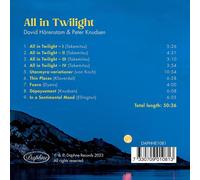 David Harenstam David Härenstam & Peter Knudsen: All in Twilight (CD) Album