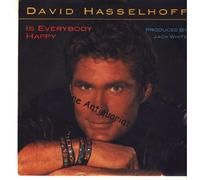 David Hasselhoff - Is everybody happy (1989) / Vinyl single [Vinyl-Single 7'']