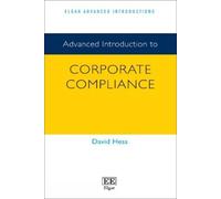 David Hess Advanced Introduction to Corporate Compliance (Copertina rigida)