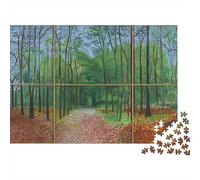 David Hockney 1000 Pezzi Jigsaw Puzzle in Legno museo, Giochi Puzzles Giochi Rilassamento E Intelligence, Rompicapo opere d'arte famose nel mondo Per Gioco Familiare, Regalo Per Amore E Amico