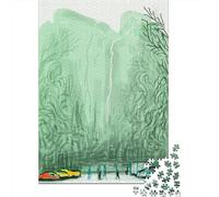David Hockney Puzzle dipinto Da 1000 Pezzi, Puzzles opere d'arte famose nel mondo Per Adulti, arte Impossible Rompicapo, Gioco Di Abilità Colorato, Regalo Per Le Vacanze O Per Il Compleanno