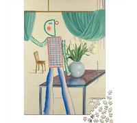 David Hockney Rompicapo Adulti, 1000 Pcs Puzzle museo Classici, Puzzles opere d'arte famose nel mondo Giochi Rilassamento E Intelligence, Puzzle Impegnativi, Regalo Per Amore E Amico