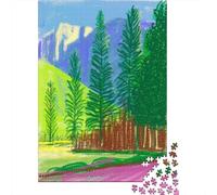 David Hockney Rompicapo,Puzzle dipinto, Puzzles opere d'arte famose nel mondo Per Adulti, Jigsaw Puzzles, Impegnativo Puzzle Di Legno arte, Stampa A Colori 1000 Pcs