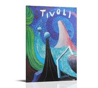 David Hockney Tivoli Amusement Park Poster decorativo da parete, per soggiorno, camera da letto, decorazione moderna per camera da letto, 40 x 60 cm
