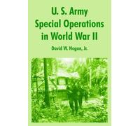 David Hogan U. S. Army Special Operations in World War II (Tascabile)