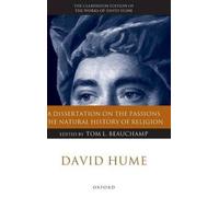 David Hume: A Dissertation on the Passions; The Natural Histo (Copertina rigida)