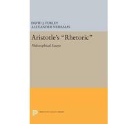David J. Furley Aristotle's Rhetoric (Copertina rigida) Princeton Legacy Library