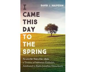 David J Halperin I Came This Day to the Spring (Copertina rigida)