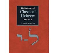 David Ja Clines The Dictionary of Classical Hebrew Revised. I (Copertina rigida)
