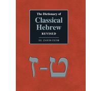 David Ja Clines The Dictionary of Classical Hebrew Revised. I (Copertina rigida)