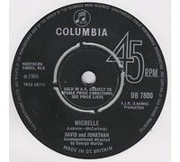 David & Jonathan - David & Jonathan Michelle 7" Columbia DB7800 EX 1966