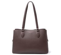 David Jones - Borsa a mano grande da donna con tracolla in pelle PU, marrone scuro, L
