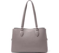 David Jones - Borsa a mano grande da donna con tracolla in pelle PU, Marrone tortora, L