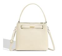David Jones - Borsa a Mano Secchio Indossato a Spalla - Borsa a tracolla di medie dimensioni - 3 scomparti multitasche - Elegante classico chic città alla moda Designer Bucket Bag, beige