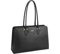David Jones - Borsa a mano Tote da donna di grandi dimensioni XL - Borsa a spalla lezione scuola lavoro business formato A4 - similpelle PU con manico lungo - Shopper borsa computer, Nero , taglia